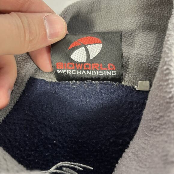 VINTAGE ORANGE COUNTY CHOPPERS MOTORCYCLE FLEECE 1/4 ZIP 2XL Y2K PULLOVER - Picture 9 of 11